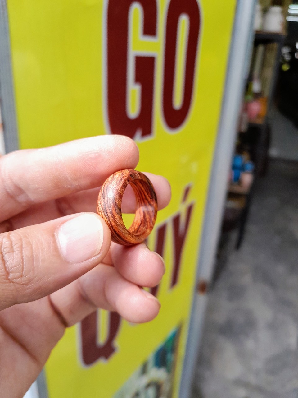 Nhẫn Gỗ Sưa Đỏ (NSD.01)