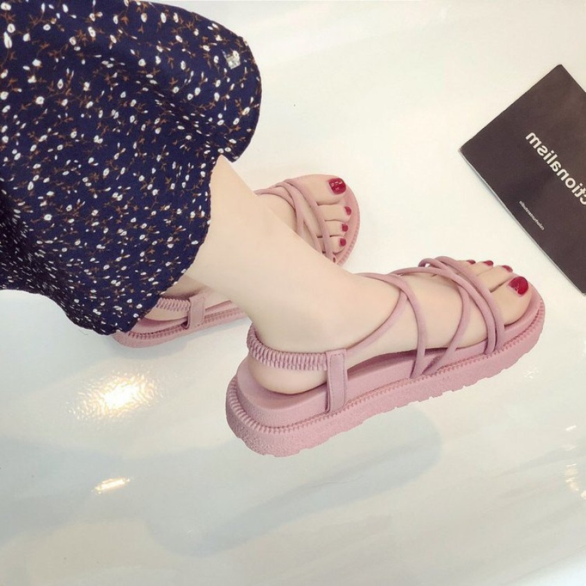 Giày sandal nữ nhựa dây tròn futishop giá rẻ