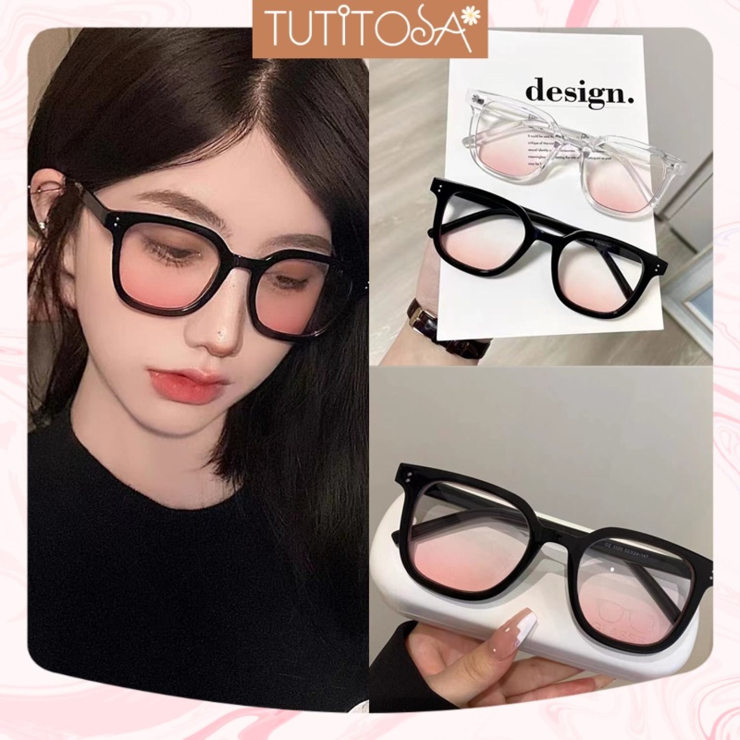 Kính má hồng hot trend thời trang cho nàng tự tin toả sáng