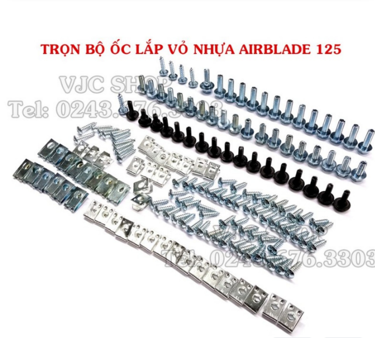 BỘ ỐC DÀN ÁO AIRBLADE 125 ĐẦY ĐỦ CÁC CHI TIẾT