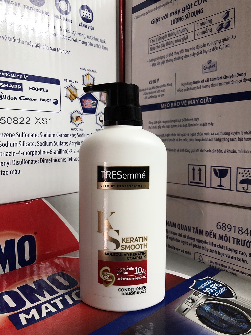 Dầu Gội TRESemme KERATIN SMOOTH Đỏ Thái Lan 400ml