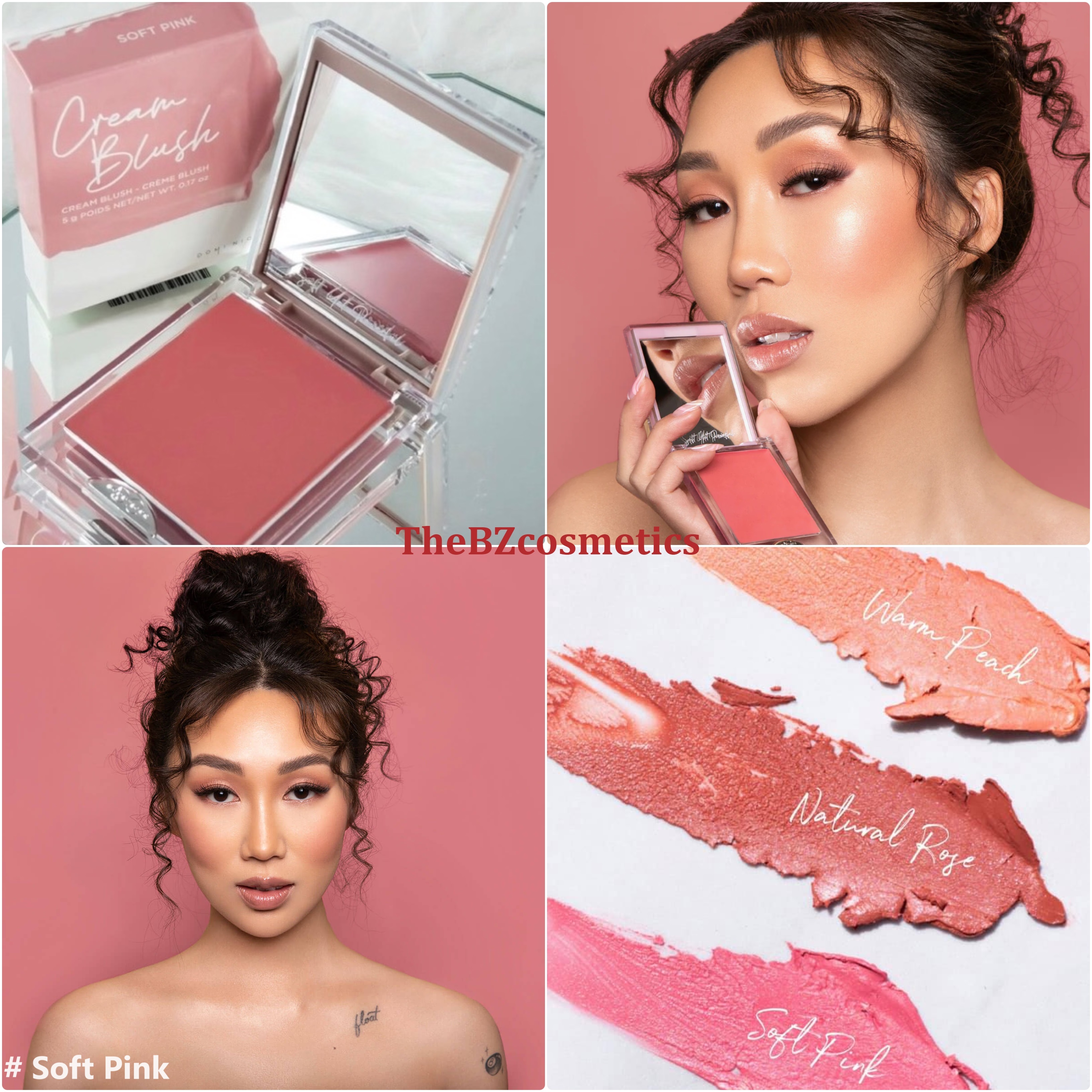 Má kem Dominique Silk Tone Cream Blush cao cấp