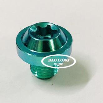 Ốc TITAN GR5 gắn chân kính 10 li răng Thuận (xanh Lục Bảo)