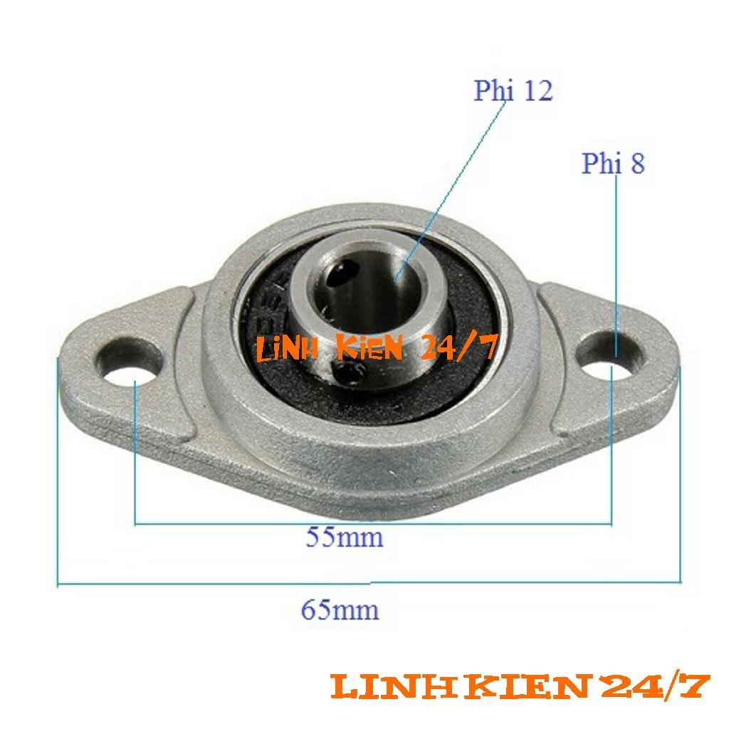Gối Đỡ Vòng Bi Trục Ngang FL001 12mm