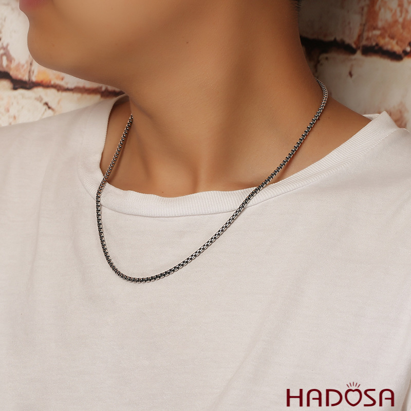 [Ready stock] [warranty] [true photo] [original] Thai nam round silver chain