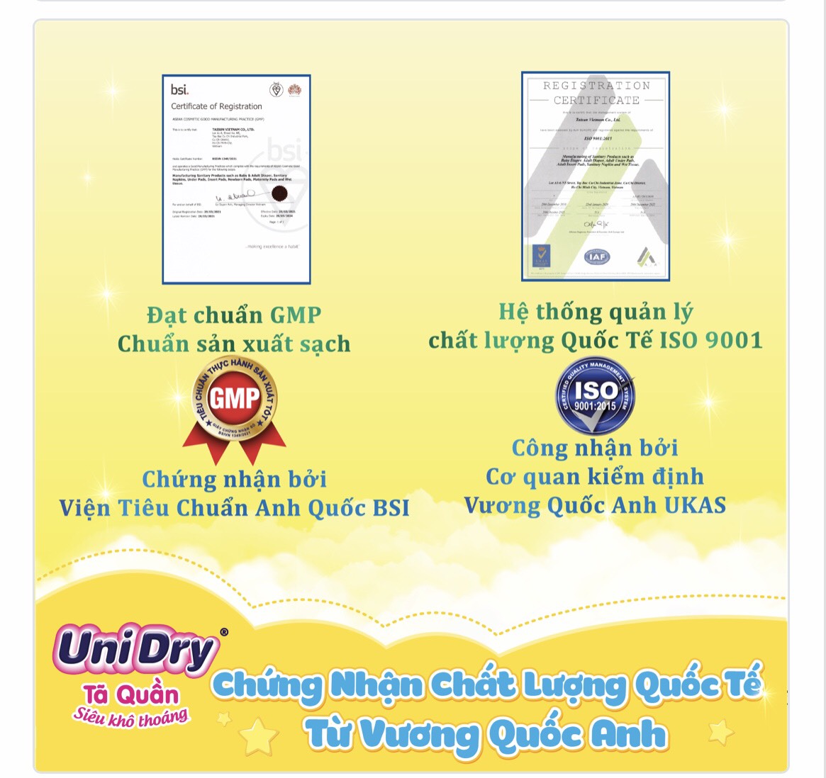 Tã quần Unidry XXL 44 miếng