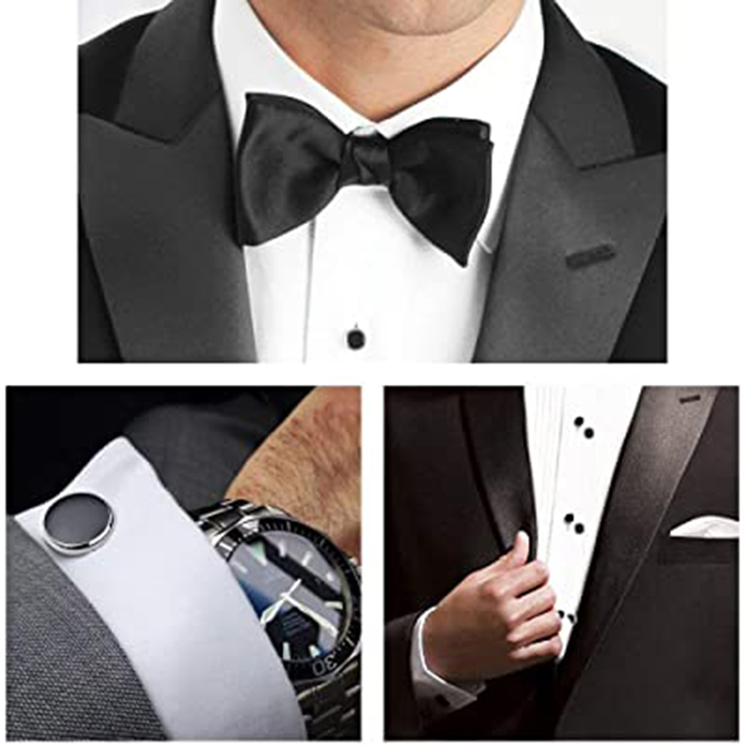 Cufflinks & Tuxedo Studs Set Anlimen & Gentle - AGCS01
