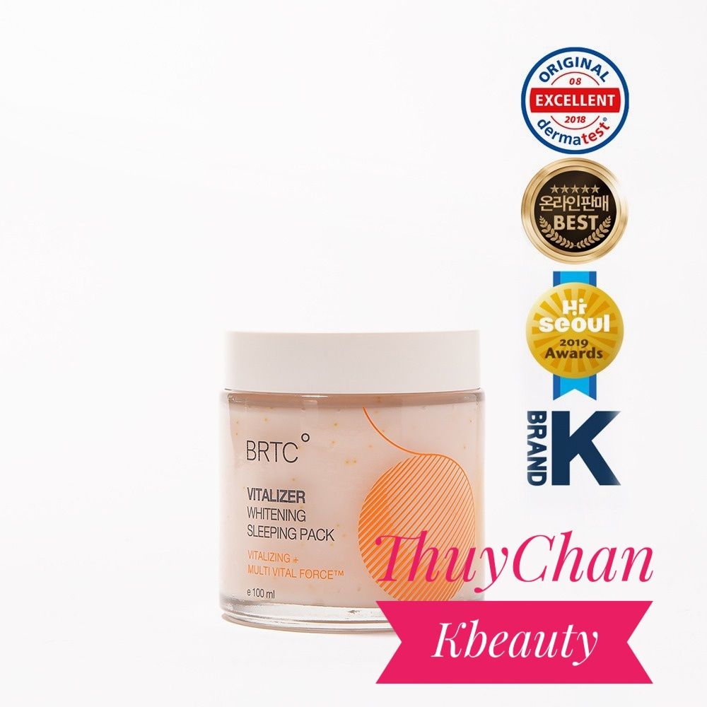 (#BRTC) Mặt nạ ngủ mẫu mới BRTC Vitalizer Whitening Sleeping Pack 100ml