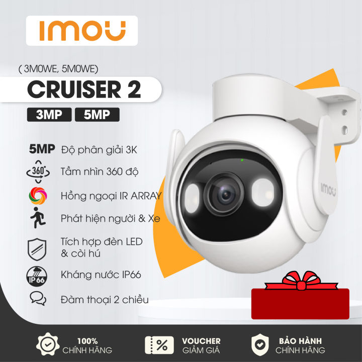 ChÍnh HÃng Camera Imou Cruiser 2 5mp 3k Ipc Gs7ep Báo Động Âm Thanh Phát Hiện Chyển Động