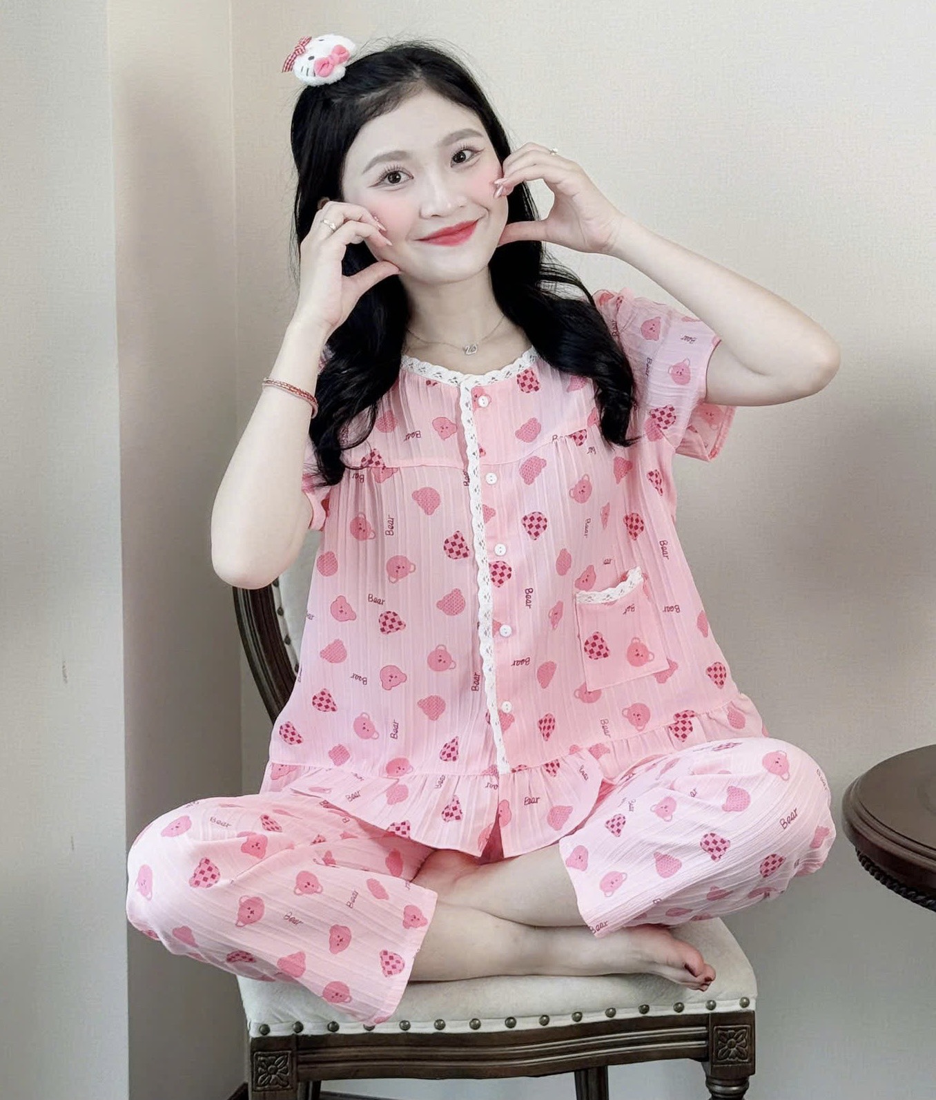 Đồ bộ mặc nhà xinh mẫu lửng