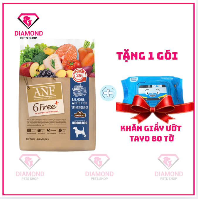 [1.6KG] ANF 6FREE+ Thức Ăn Hạt Hữu Cơ Cao Cấp Dành Cho Chó Mọi Lứa Tuổi