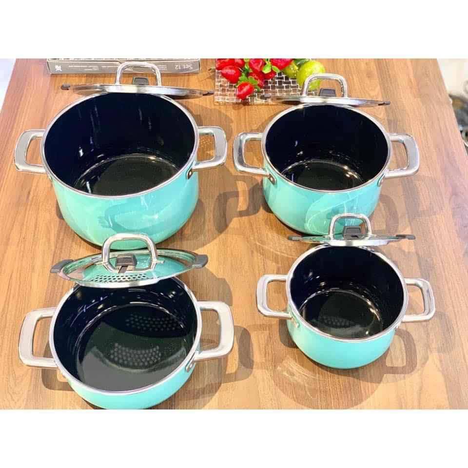 Bộ nồi SILIT NATURE Green set 4 nồi