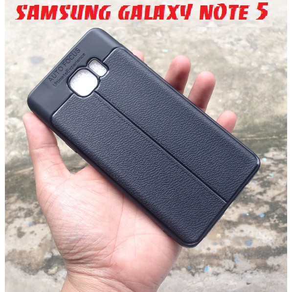 Ốp lưng silicon vân da cho samsung galaxy note 5, ốp lưng auto focus samsung. phụ kiện xt