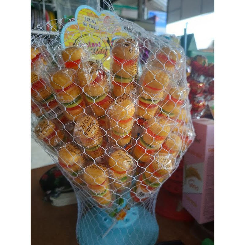 [ Sale ] Combo 30 cây kẹo dẻo Trái cây ( humberger ) xiên que