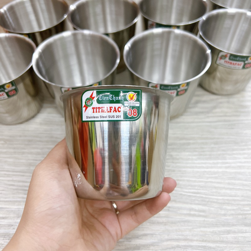 Ly inox làm đá làm bánh , ly làm đá inox cao cấp đủ size từ 7 cm đến 10cm - ly inox
