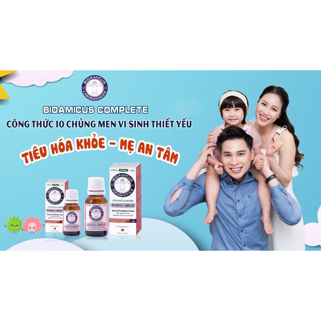 ✔️️️Men vi sinh Bioamicus Complete 10 chủng - Chính hãng Canada (Tặng quà xinh)