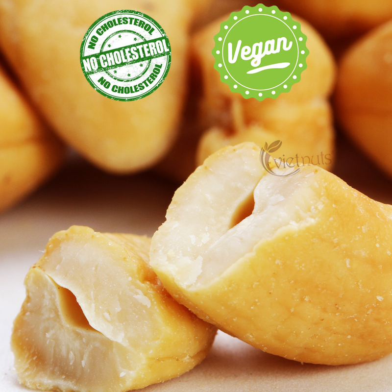 Vietnuts - Hạt điều muối hộp 200g cao cấp - 0% Cholesterol - hạt dinh dưỡng tốt cho sức khỏe - hạt dinh dưỡng cho người già