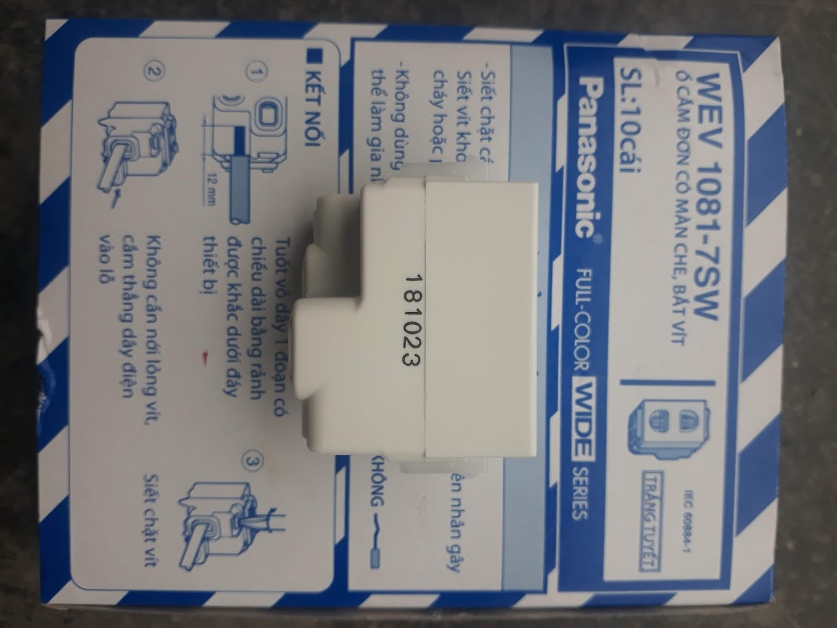 Ổ cắm WIDE Panasonic 1081-7SW(1 cái,hạt to)