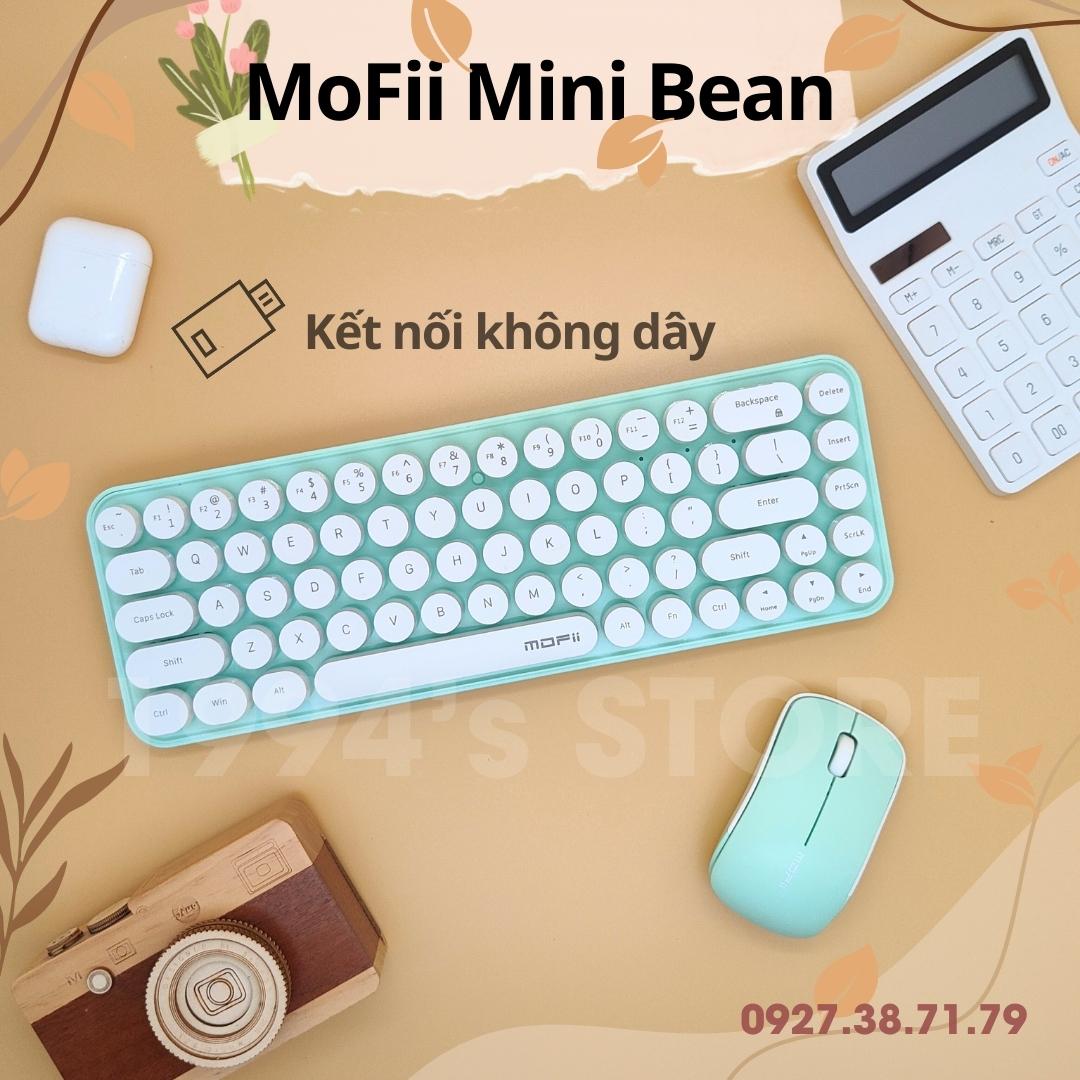 Bộ bàn phím giả cơ và chuột không dây MoFii Candy Mixed - Dùng cho PC, Laptop, Tivi, Điện thoại, Tablet - MoFii Candy S