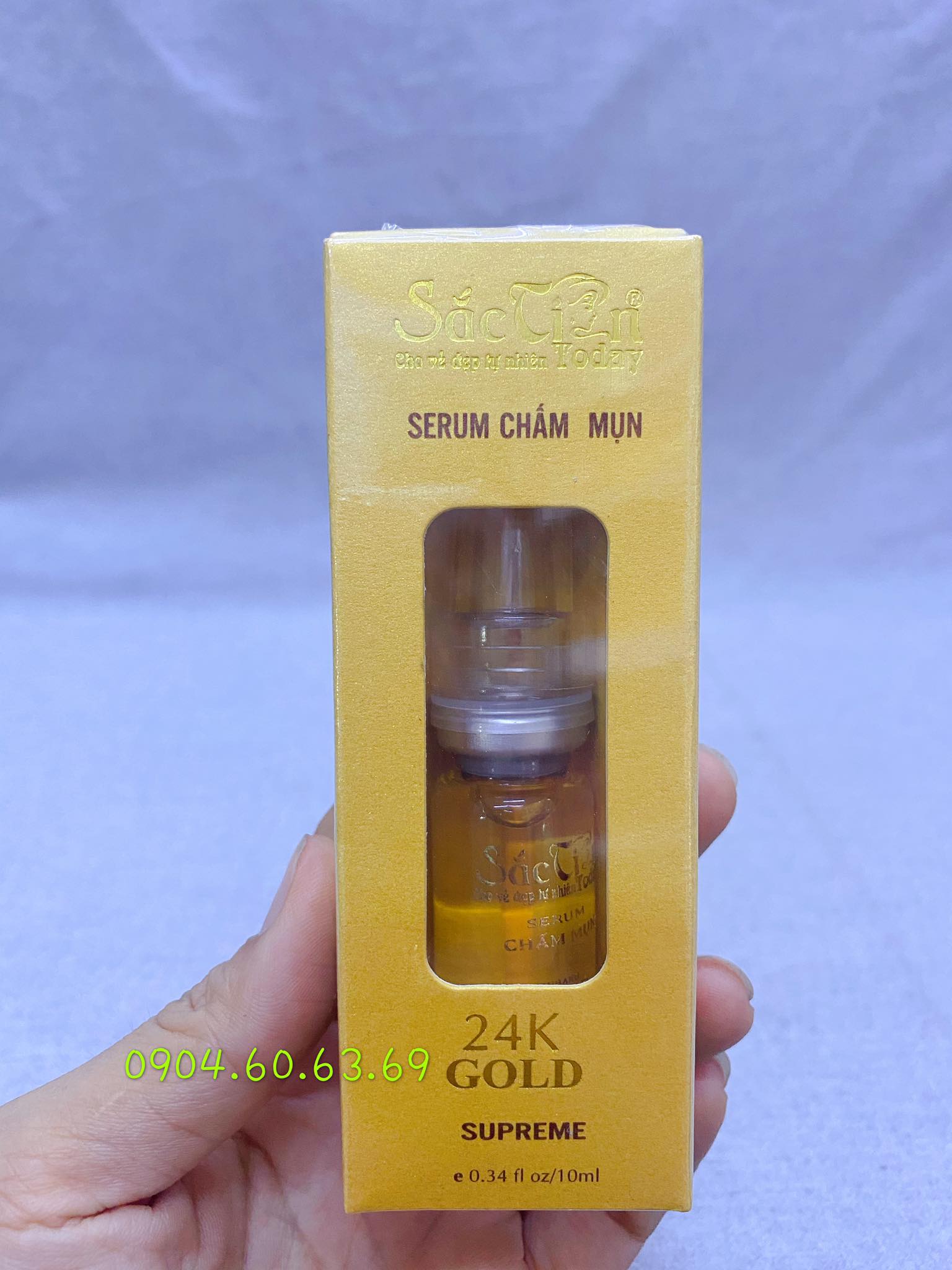 Serum chấm Mụn 24k Gold 10ml SẮC TIÊN