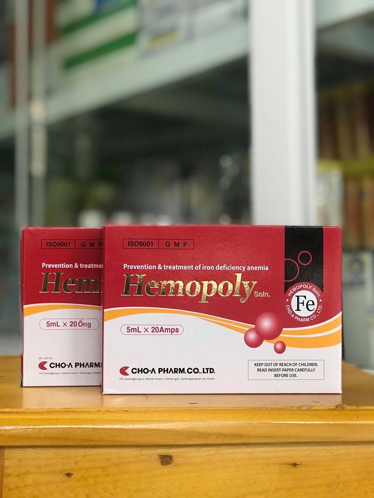 [Hàng tốt] SẮT NƯỚC HEMOPOLY Hộp 20 ống