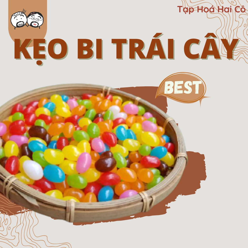 KẸO BI TRÁI CÂY 7 MÀU 500G