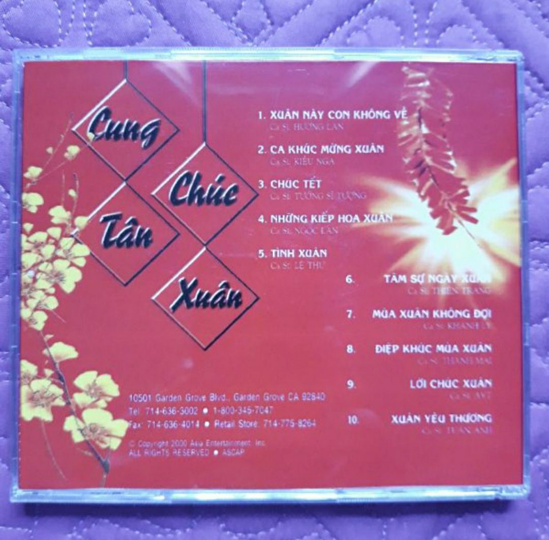 Bộ 4 cd nhạc xuân Mitsubishi phono