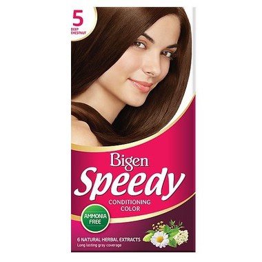 ??Thuốc nhuộm tóc Bigen Speedy #05 nâu hạt dẻ đậm