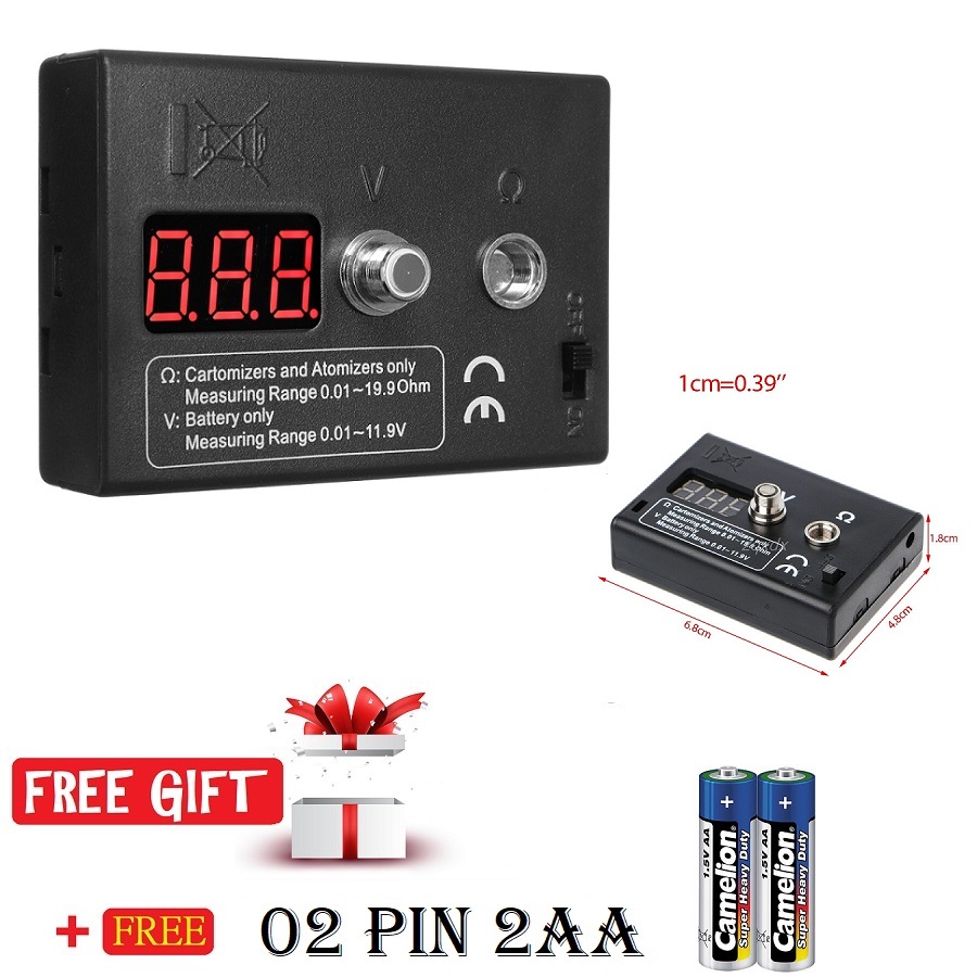 Máy Đo Ohm Điện tử Master-Ohm Mete GNP013 (Dùng Pin 2AA - Tặng kèm)