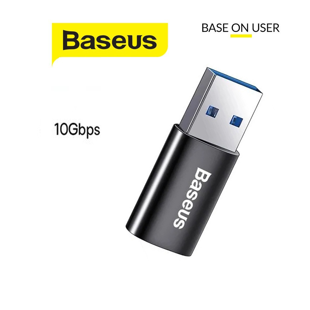 Đầu chuyển đổi Baseus Ingenuity Series USB 3.1 sang Type-C tốc độ truyền tải 10Gbps thiết kế nhỏ gọn