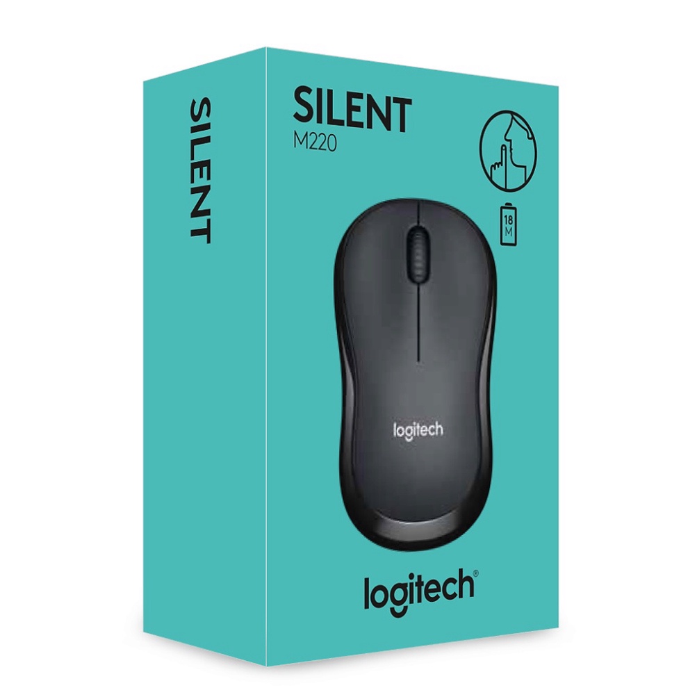 Chuột không dây Silent Logitech M220 giảm tiếng ồn khi nhấn
