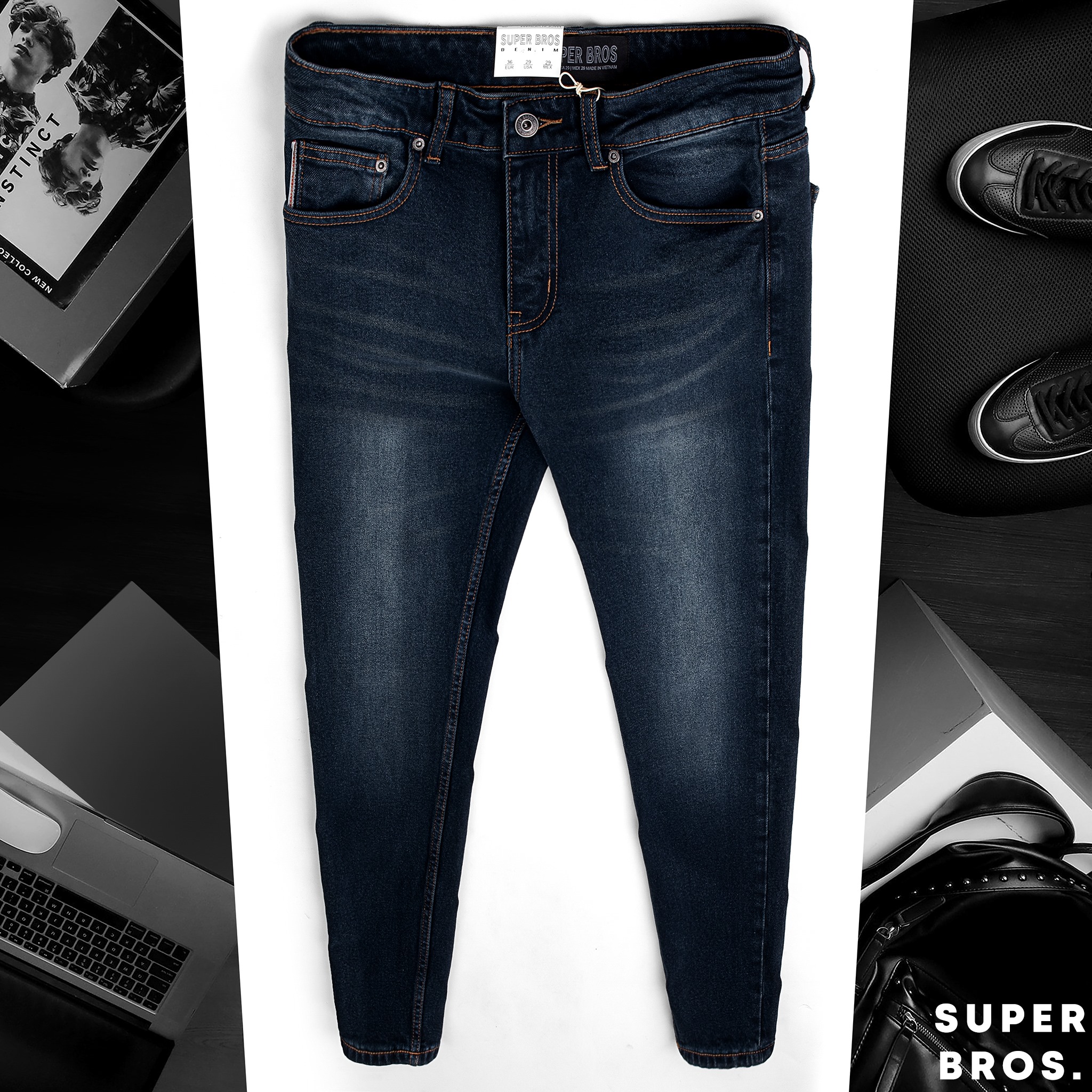 JEAN SUPER BROS DARK BLUE SB003