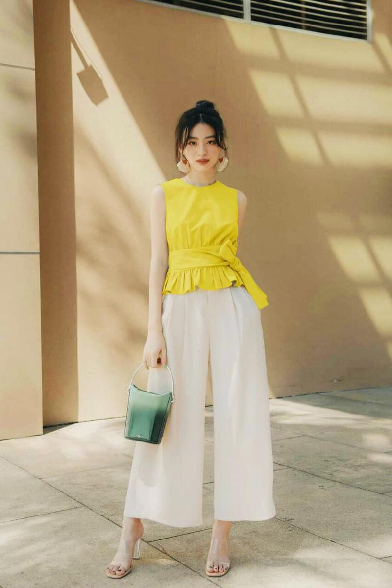 [HCM]ÁO PEPLUM THẮT NƠ EO RUBY