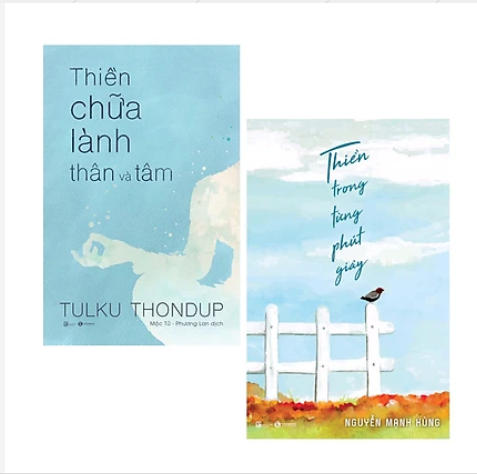 Combo 2 cuốn: Thiền Trong Từng Phút Giây + Thiền Chữa Lành Thân Và Tâm