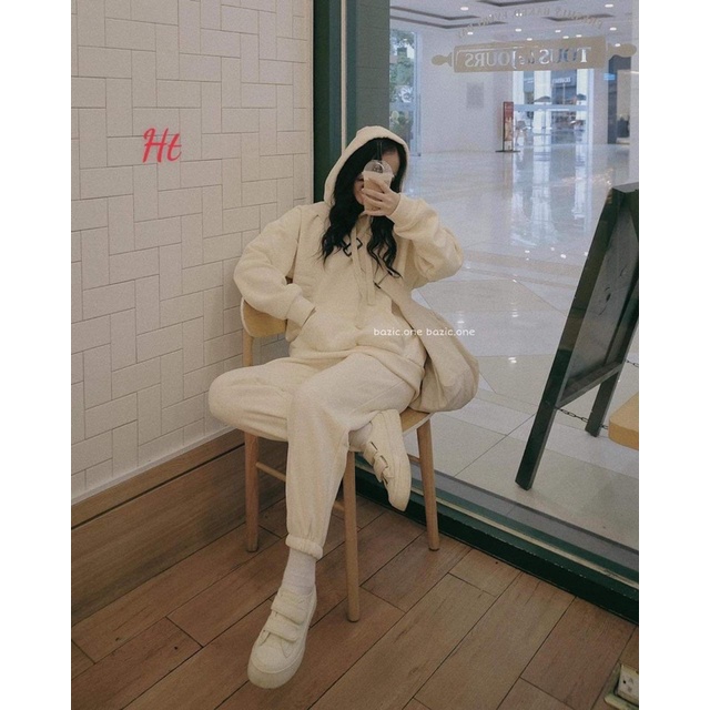 Bộ bỉ cotton hoodie HT12