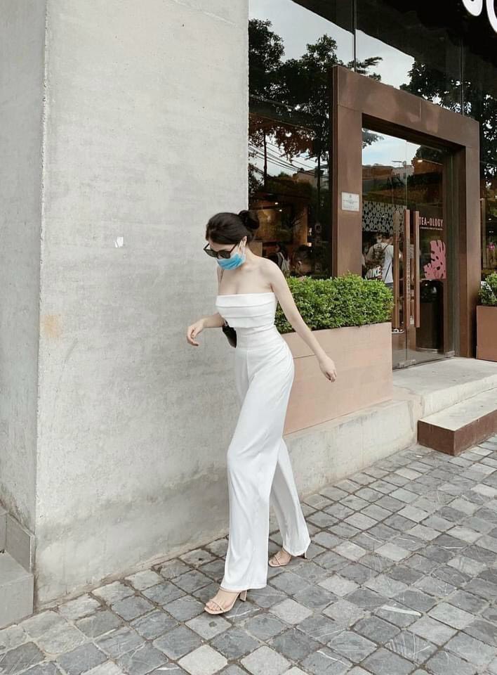 jumpsuit dài ống suông-TH#setbonu