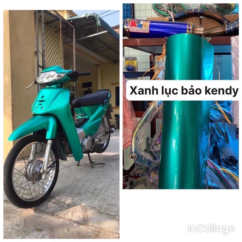 [sale70%] Decal Xanh Lục Bảo Kendy Cao Cấp Dán Oto Xe Máy