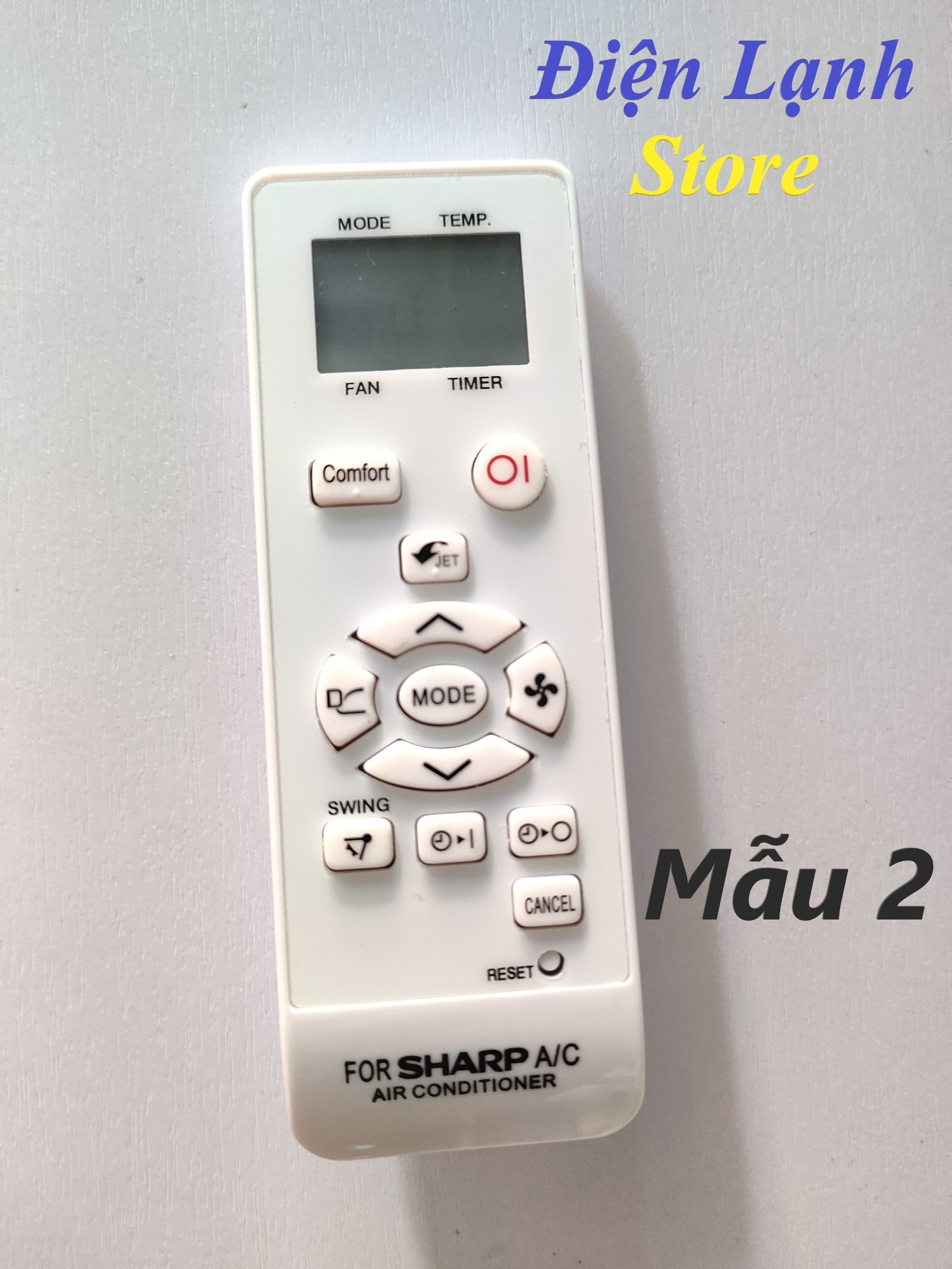 Remote máy lạnh Sharp các loại. (Tặng kèm cặp pin).