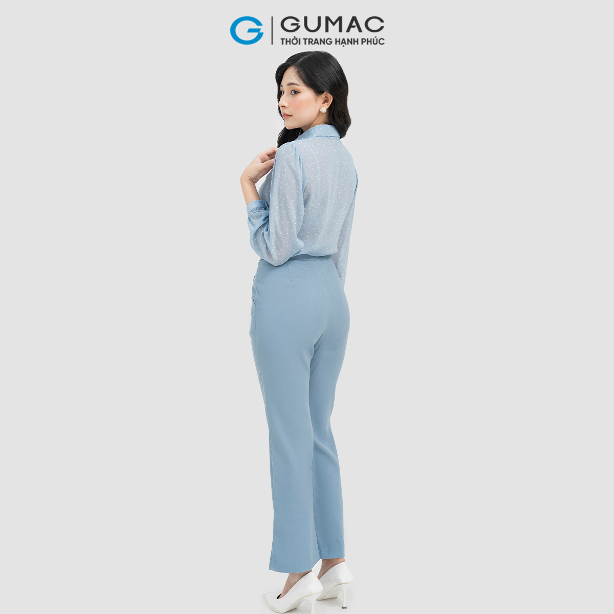 [CHỈ 4-6.4 | TẶNG ÁO THUN ĐƠN 799K] Áo sơ mi tay nhún GUMAC AD04002