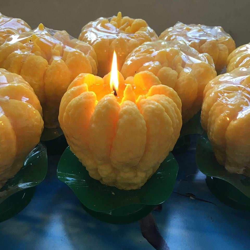 Nến Sáp hình phật thủ loại to
