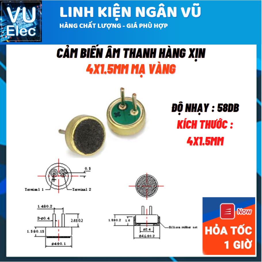 Cảm Biến Âm Thanh Mic Chính hãng nhiều loại