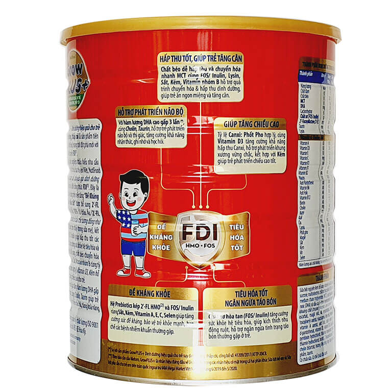Sữa Bột Nutifood Grow Plus đỏ 1.5kg