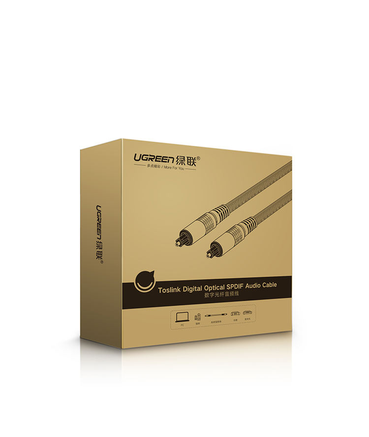 Dây audio quang (Toslink Optical) đầu nhôm UGREEN AV108