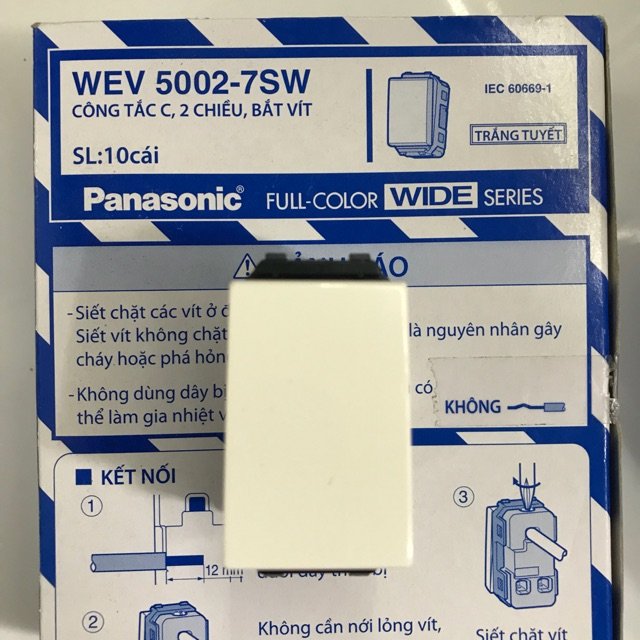 Hạt công tắc 2 chiều chính hãng Panasonic - WEV 5002 - 7Sw