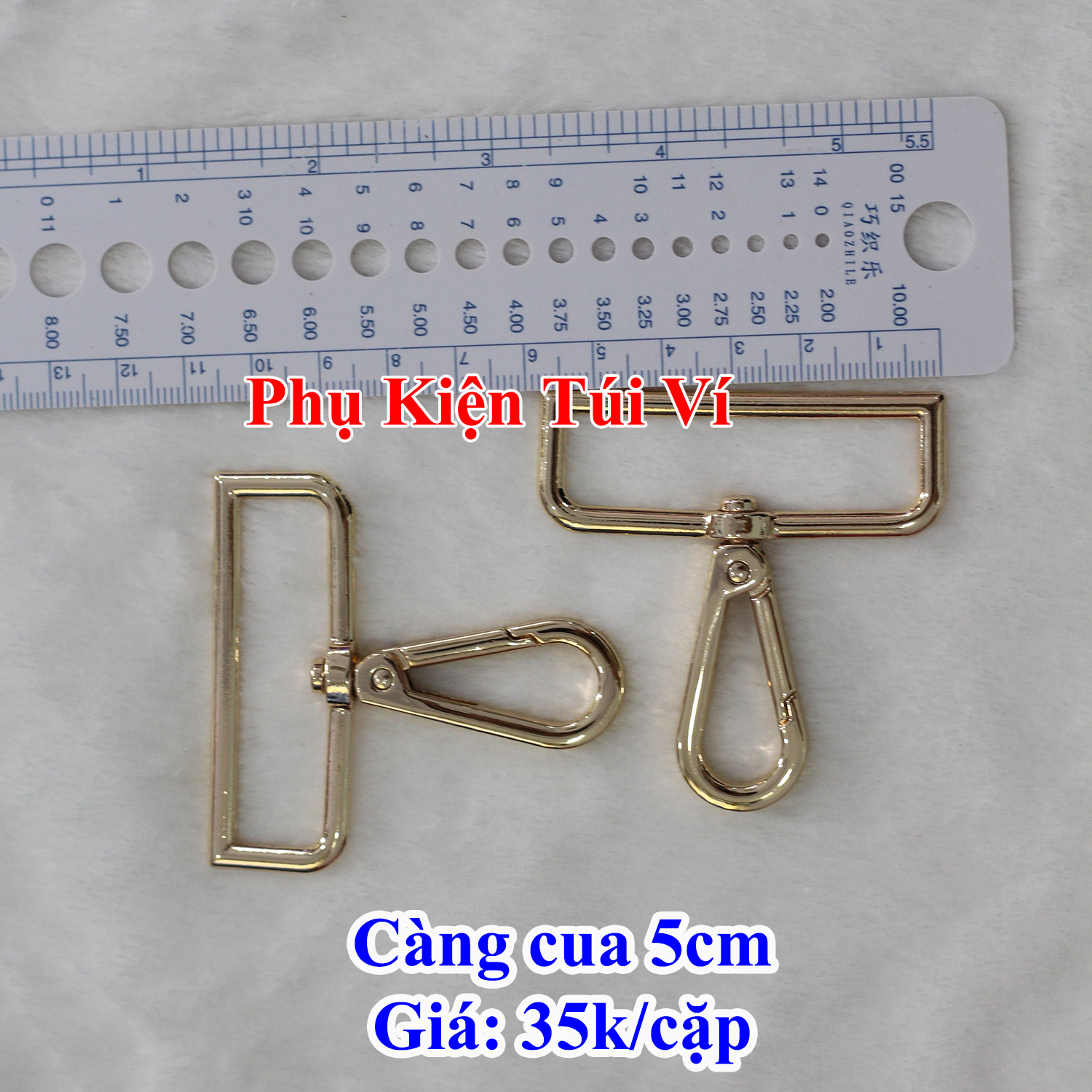 Càng cua 5cm làm túi xách (35k/cặp)