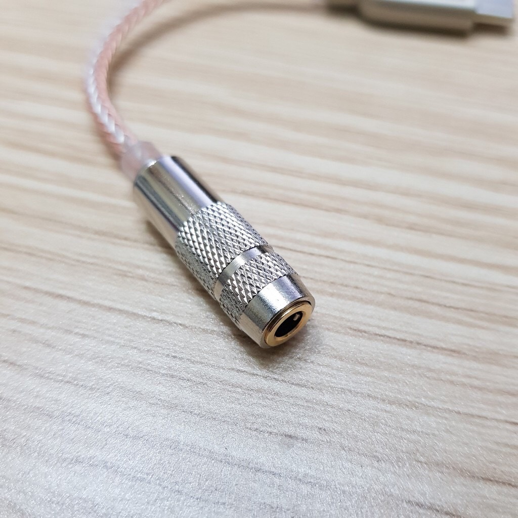 Cáp chuyển typeC sang 3.5mm có DAC cao cấp,32bit,Realtek hires