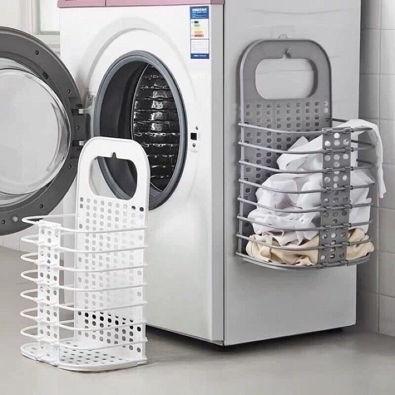 Giỏ đựng đồ, quần áo gấp gọn treo tường