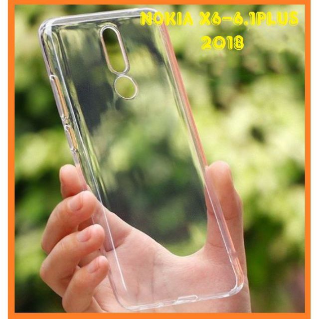 Ốp lưng silicon nokia 6.1 plus / nokia X6 dẻo cao cấp loại A