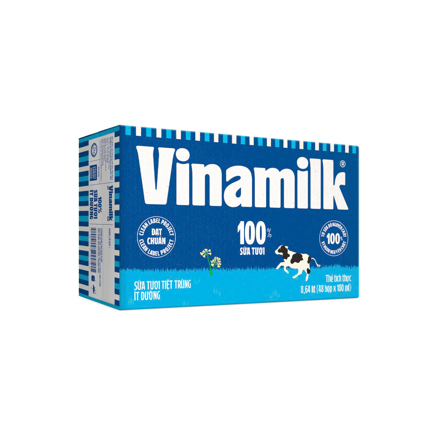 [Date 7.2025] Thùng 48 hộp sữa tươi Vinamilk 180ml