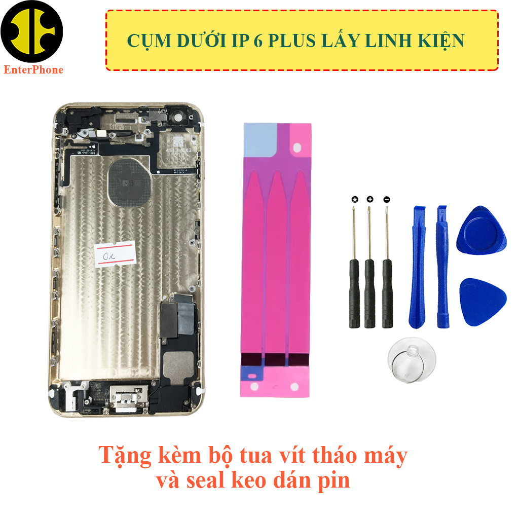 Cụm dưới iP 6 Plus ZIN BÓC MÁY